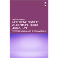 Supporting Disabled Students in Higher Education