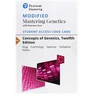 Modified Mastering Genetics with Pearson eText -- Standalone Access Card -- for Concepts of Genetics