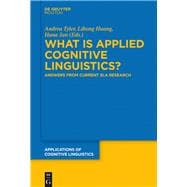 What Is Applied Cognitive Linguistics?