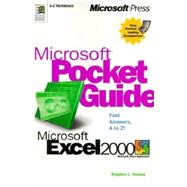 Microsoft Pocket Guide Microsoft Excel 2000: Microsoft Excel 2000