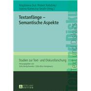 Textanfaenge – Semantische Aspekte