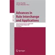 Advances in Rule Interchange and Applications