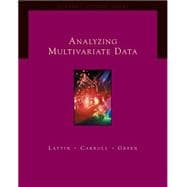 Analyzing Multivariate Data (with CD-ROM)