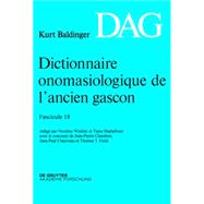 Dictionnaire Onomasiologique De L’ancien Gascon