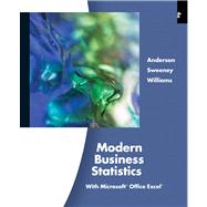 Modern Business Statistics with Microsoft Excel (with Printed Access Card)
