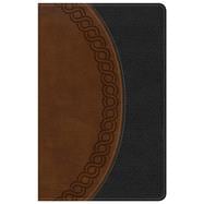 KJV Large Print Personal Size Reference Bible, Black/Brown Deluxe LeatherTouch, Indexed