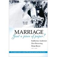 Marriage-Just a Piece of Paper