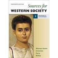 Sources for Western Society, Volume 1 From Antiquity to the Enlightenment