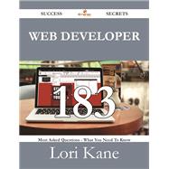 Web Developer: 183 Most Asked Questions on Web Developer - What You Need to Know