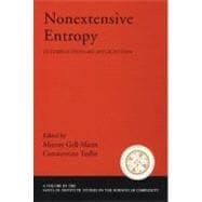 Nonextensive Entropy Interdisciplinary Applications