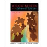 Research Methods For The Behavioral Sciences