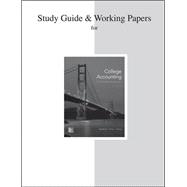 Study Guide and Working Papers for College Accounting (A Contemporary Approach)