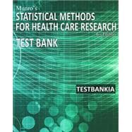 Munro's Statistical Methods for Health Care Research Testbank