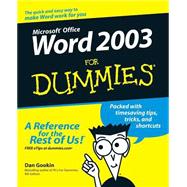 Word 2003 For Dummies