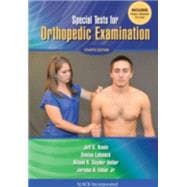 Special Tests for Orthopedic Examination,9781617119828
