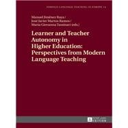 Learner and Teacher Autonomy in Higher Education