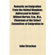 Remarks on Emigration from the United Kingdom