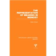 The Representation of Meaning in Memory (PLE: Memory)