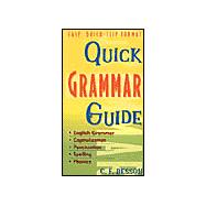 Quick Grammar Guide Easy, Quick-Flip Format