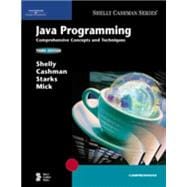 Java Programming Comprehensive Concepts and Techniques