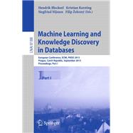 Machine Learning and Knowledge Discovery in Databases: European Conference, Ecml Pkdd 2013, Prague, Czech Republic, September 23-27, 2013, Proceedings, Part I
