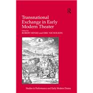 Transnational Exchange in Early Modern Theater