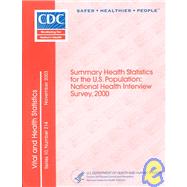 National Health Interview Survey, 2000: Summary Health Statistics For The U.s. Population