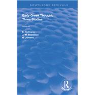 Early Greek Thought