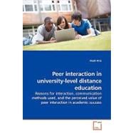 Peer Interaction in University-level Distance Education