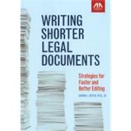 Writing Shorter Legal Documents Strategies for Faster and Better Editing