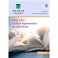 ENGL A337 Critical Approaches to Literature