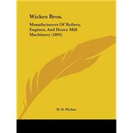 Wickes Bros : Manufacturers of Boilers, Engines, and Heavy Mill Machinery (1895)