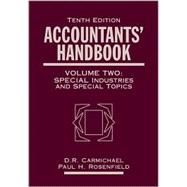 Accountants' Handbook, 10th Edition, Volume 2, Special Industries and Special Topics, 10th Edition,9780471269922