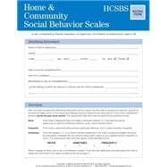 Home & Community Social Behavior Scales Rating Form