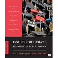 Issues for Debate in American Public Policy, Selections