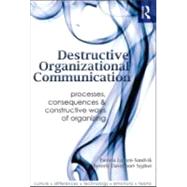 Destructive Organizational Communication: Processes, Consequences, and Constructive Ways of Organizing
