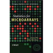 Statistics for Microarrays Design, Analysis and Inference