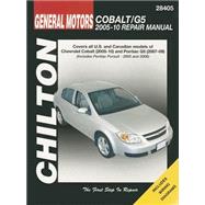 Chilton's General Motors Chevrolet Cobalt & Pontiac G5 2005-10 Repair Manual