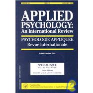Values and Work : A Special Issue of the Journal Applied Psychology