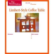 Fine Woodworking's Limbert-style Coffee Table Plan