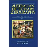 Australian Dictionary of Biography V16 1940–1980, Pik–Z