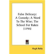 False Delicacy : A Comedy; A Word to the Wise; the School for Rakes (1795)