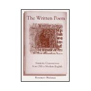 The Written Poem: Semiotic Conventions from Old to Modern English
