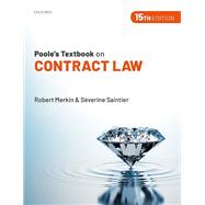 Poole's Textbook on Contract Law,9780198869993
