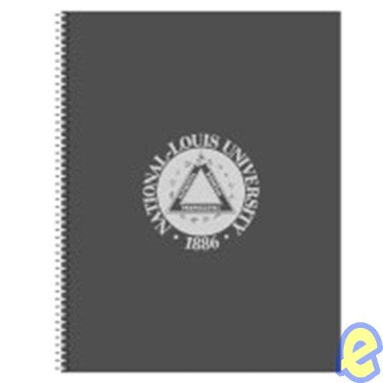 NLU Three Subject Notebook - Dark Gray