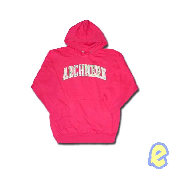 Archmere Pink Striped Appliqued Hoody