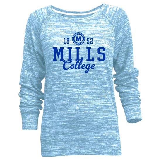 Mills College Ladies Carefree Crew - True Blue