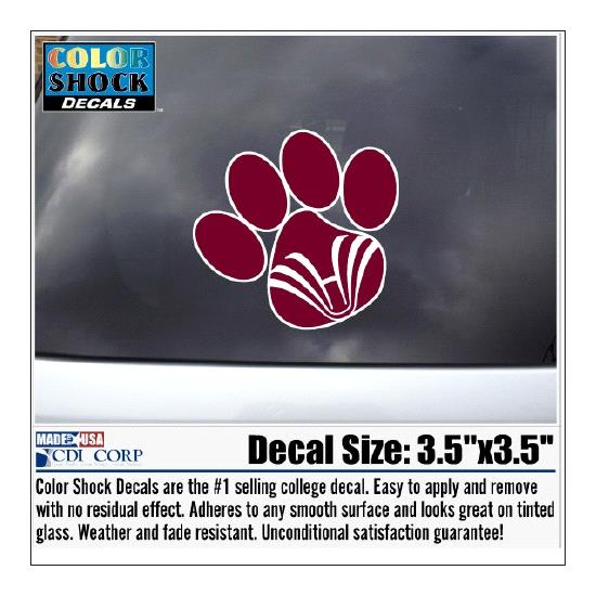 Hodges University Auto Paw Decal