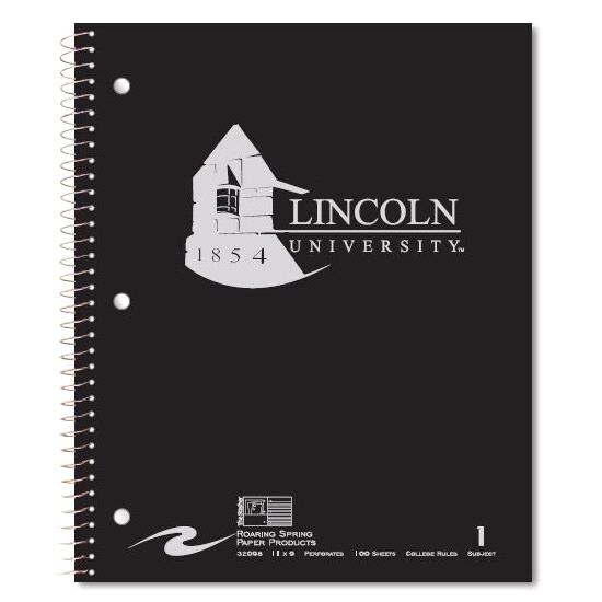 LU 1 subject Notebook - Black