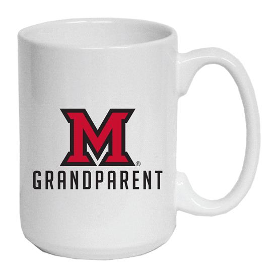Miami University 15 oz White El Grande Grandparent Mug
